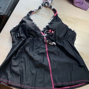Tankini swimsuit, size 1x top 2x bottom